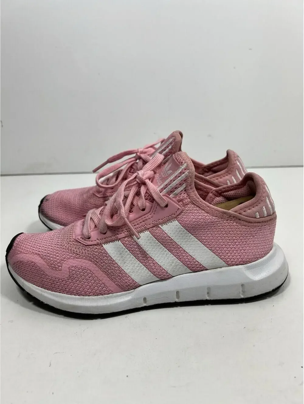 Adidas Pink White Striped Activewear Running Shoes PRB698001 Women’s Size 5 1/2